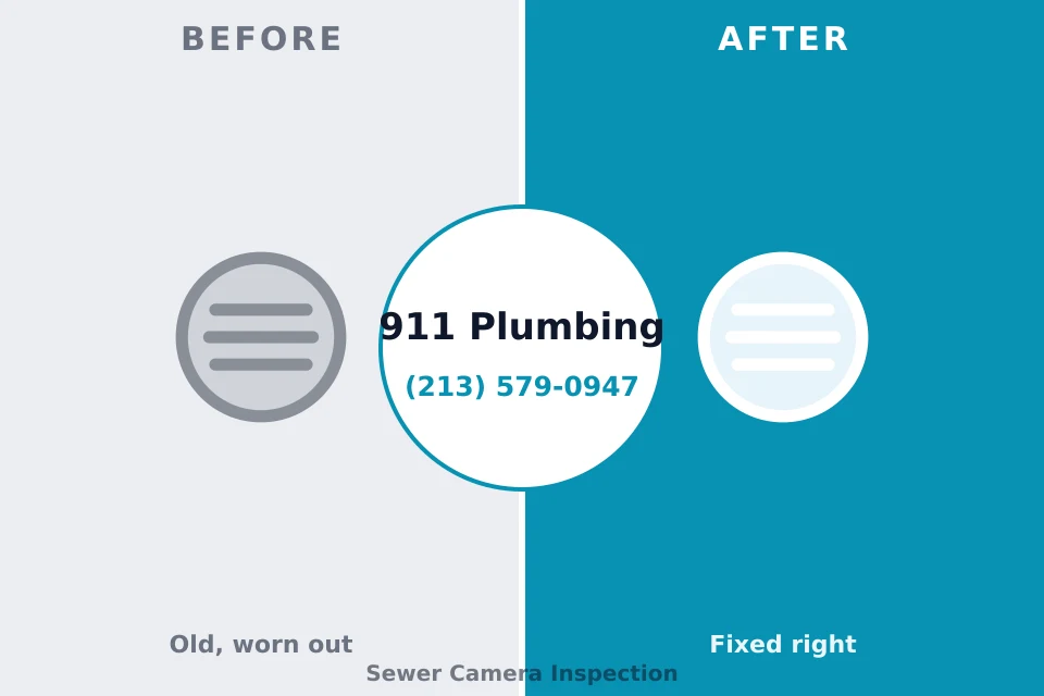 Before and after: plumbing repair Pembroke Park, FL